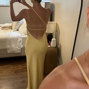 Yellow backless maxi